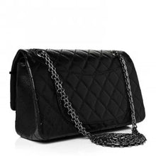 Load image into Gallery viewer, CHANEL Aged Calfskin Quilted 2.55 Reissue 225 Flap Black