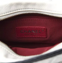 Load image into Gallery viewer, CHANEL Aged Calfskin Quilted Small Gabrielle Hobo Black White
