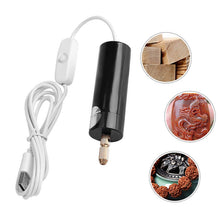 Load image into Gallery viewer, Abichoice Mini Electric Hand Drill Set, Portable USB Port, 3pcs Drill Bits (1.0-1.2mm) Tool for DIY Crafts Resin Jewellery Making