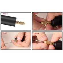 Load image into Gallery viewer, Abichoice Mini Electric Hand Drill Set, Portable USB Port, 3pcs Drill Bits (1.0-1.2mm) Tool for DIY Crafts Resin Jewellery Making
