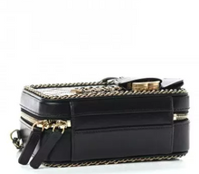 Load image into Gallery viewer, CHANEL Goatskin Quilted Medium CC Filigree Vanity Case Black