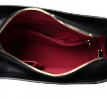 Load image into Gallery viewer, CHANEL Aged Calfskin Quilted Small Gabrielle Hobo Black