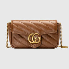 Load image into Gallery viewer, Gucci GG Marmont matelassé super mini bag