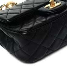 Load image into Gallery viewer, CHANEL Lambskin Quilted CC Pearl Crush Mini Rectangular Flap Black