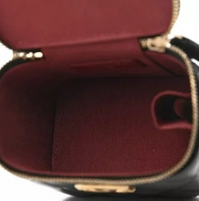 Load image into Gallery viewer, CHANEL Calfskin Quilted Mini Perfect Fit Vanity Case With Chain Black