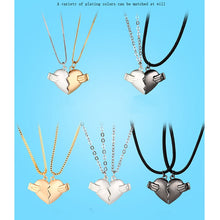 Load image into Gallery viewer, 2Pcs Magnetic Couple Necklace Lovers Heart Break Pendant