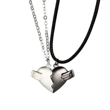 Load image into Gallery viewer, 2Pcs Magnetic Couple Necklace Lovers Heart Break Pendant