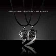 Load image into Gallery viewer, Heart Shape 100 I Love You Languages Projection Pendant Necklace Jewelry