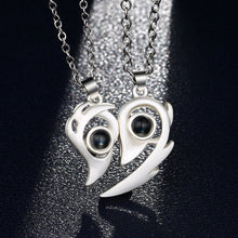 Load image into Gallery viewer, Heart Shape 100 I Love You Languages Projection Pendant Necklace Jewelry