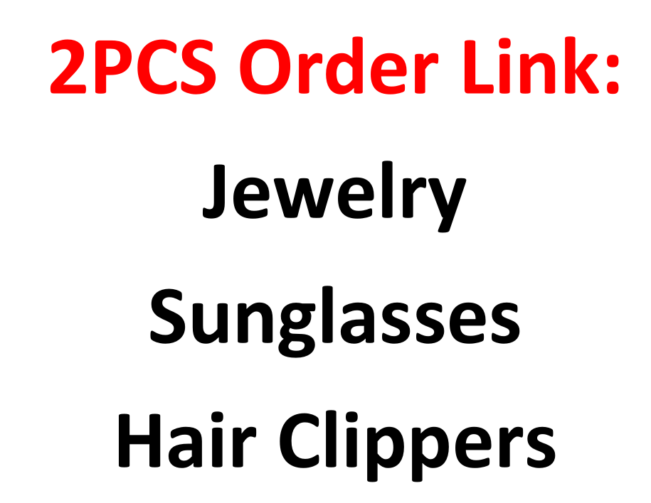 2PCS Jewelry, Sunglasses, Hair Clippers Collection