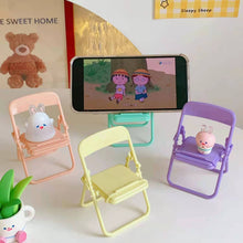 Load image into Gallery viewer, Abichoice Foldable Mobile Phone Stool Chair, Desktop Creative Decorative Ornaments
