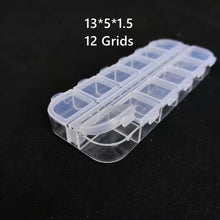 Load image into Gallery viewer, Abichoice 1 Pack, Transparent Nail Art Storage Box Container
