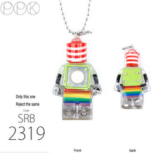 Load image into Gallery viewer, Hip-Hop Electronic Robot Rainbow Pendant Sweater Necklace
