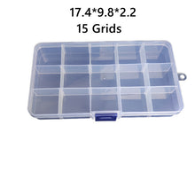 Load image into Gallery viewer, Abichoice 1 Pack, Transparent Nail Art Storage Box Container
