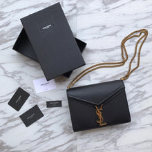 Load image into Gallery viewer, CASSANDRA MONOGRAM CLASP BAG IN OSTRICH
