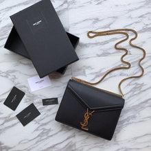 Load image into Gallery viewer, CASSANDRA MONOGRAM CLASP BAG IN OSTRICH
