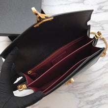 Load image into Gallery viewer, CASSANDRA MONOGRAM CLASP BAG IN OSTRICH
