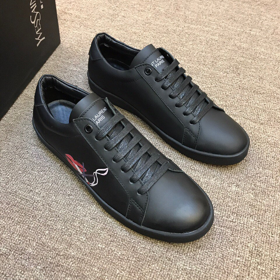 YSL ROSE SNEAKERS IN LEATHER