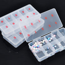 Load image into Gallery viewer, Abichoice 1 Pack, Transparent Nail Art Storage Box Container
