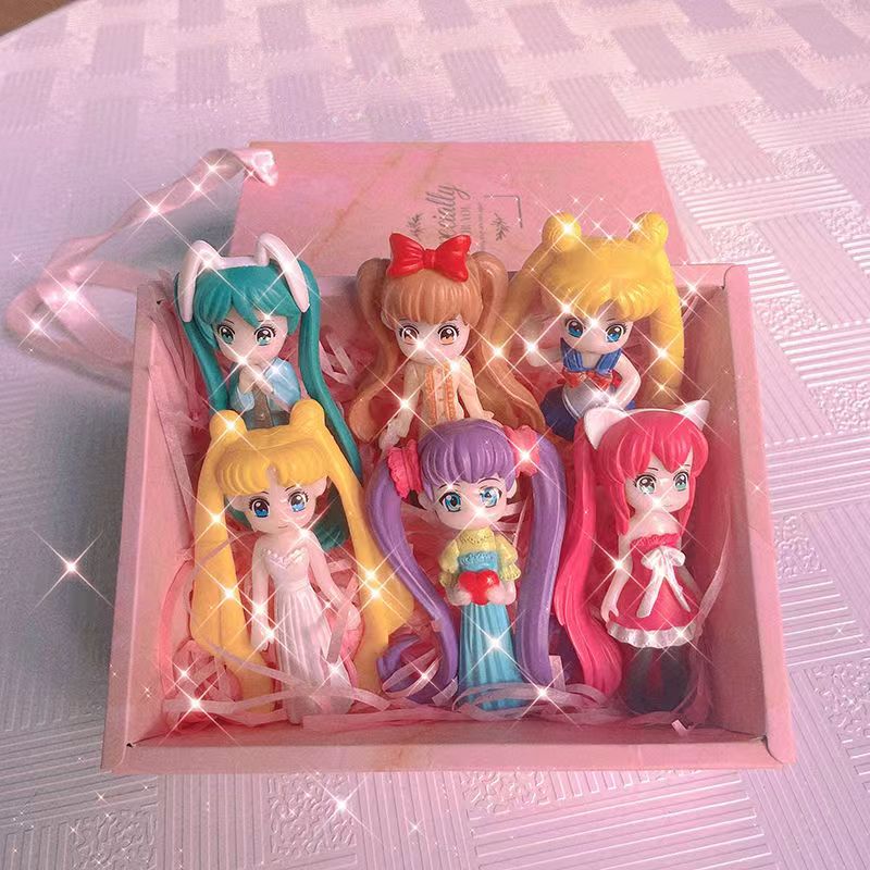 Abichoice Cartoon Doll (6PCS) with Gift Box