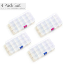 Load image into Gallery viewer, Abichoice 1 Pack, Transparent Nail Art Storage Box Container
