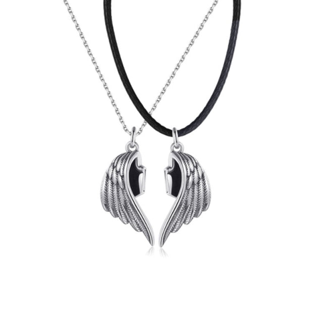 1Pair Magnetic Couple Angels and Demons Jewelry Necklace