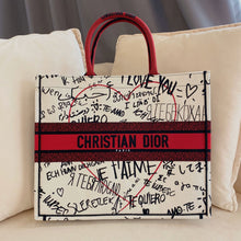 Load image into Gallery viewer, ‘I Love You’ Book Tote  – large
