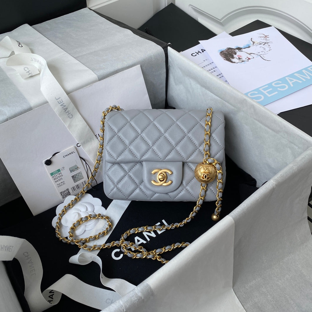 Chanel CF square with golden ball