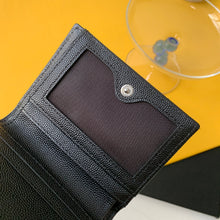 Load image into Gallery viewer, CASSANDRE MATELASS FLAP CARD CASE IN GRAIN DE POUDRE EMBOSSED LEATHER

