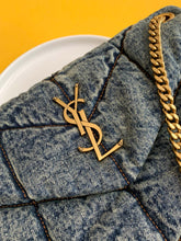 Load image into Gallery viewer, PUFFER TOY BAG IN CANVAS AND SMOOTH LEATHER
