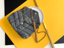 Load image into Gallery viewer, PUFFER TOY BAG IN CANVAS AND SMOOTH LEATHER
